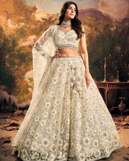 Ivory Blossom Bridal Lehenga