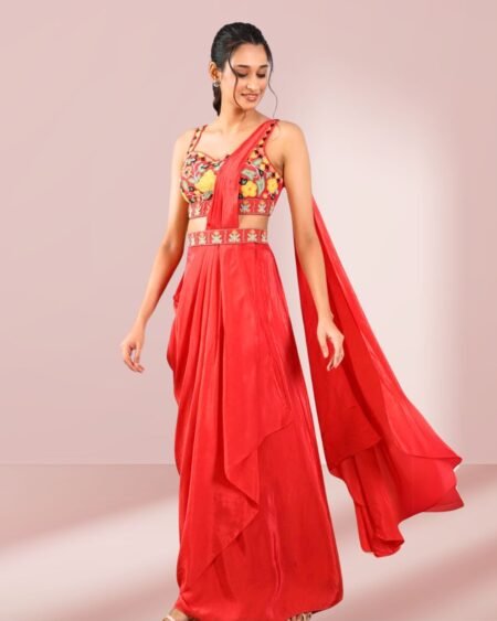 Scarlet Aura Saree